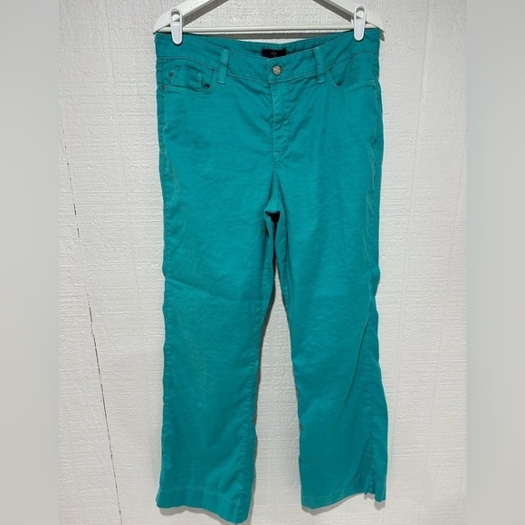NYDJ Teal Wide Leg Pants - Picture 1 of 10